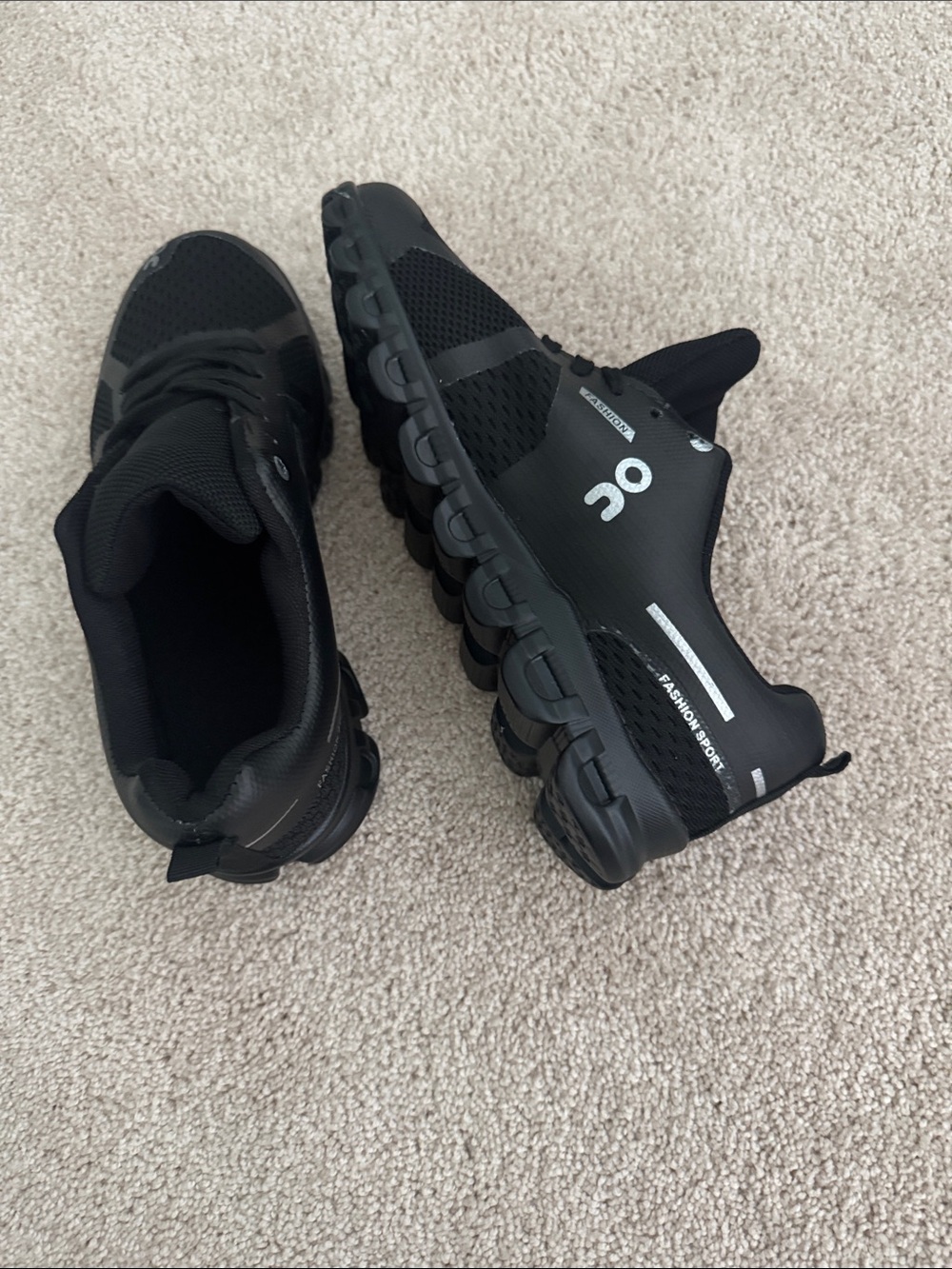 On Cloud All Black Running Sneakers
